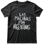 Remera de algodón Unisex - LAS MALVINAS SON ARGENTINAS  E003-E004